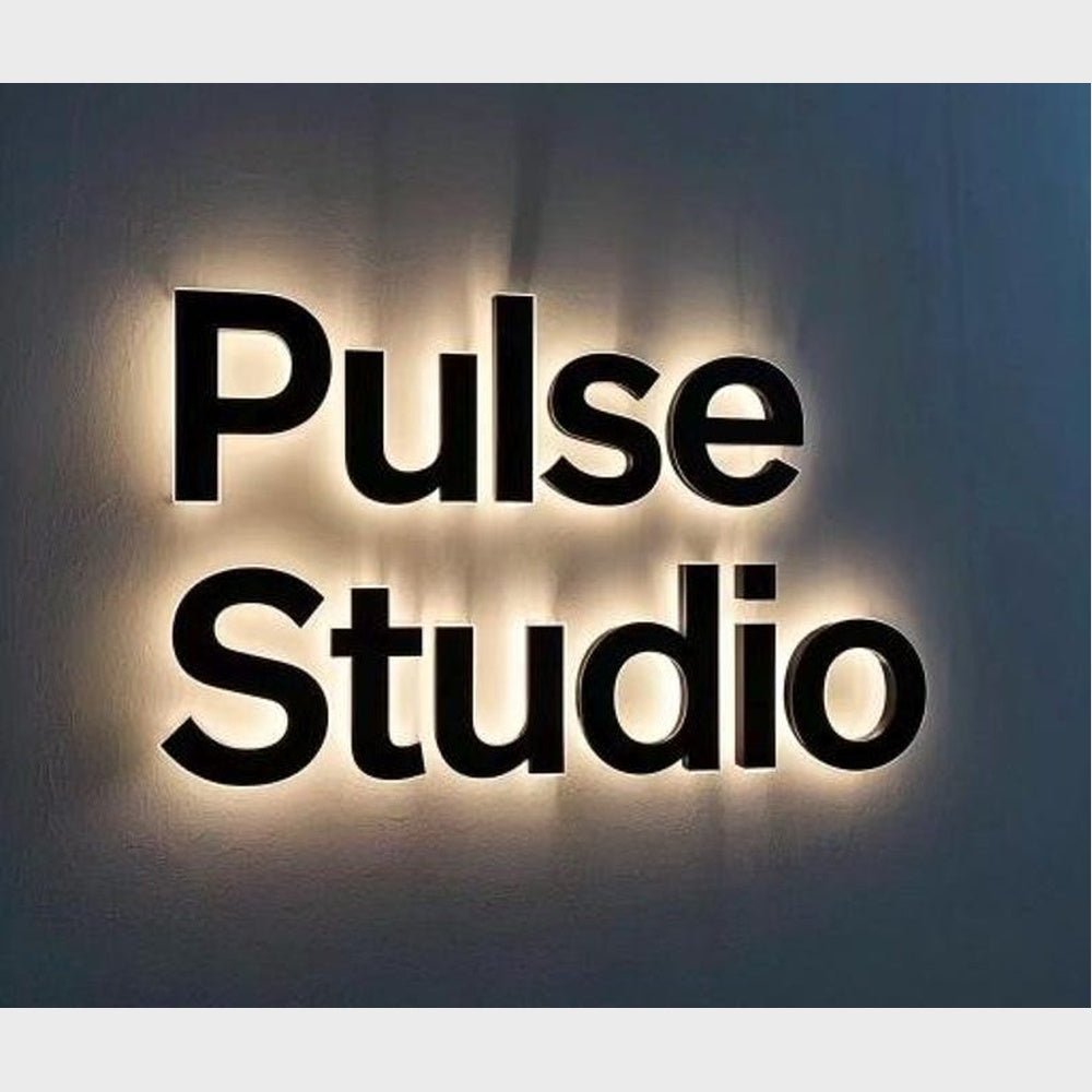 Pulse Studio 3D Backlit Channel Letters Led Light Sign - Shineneon