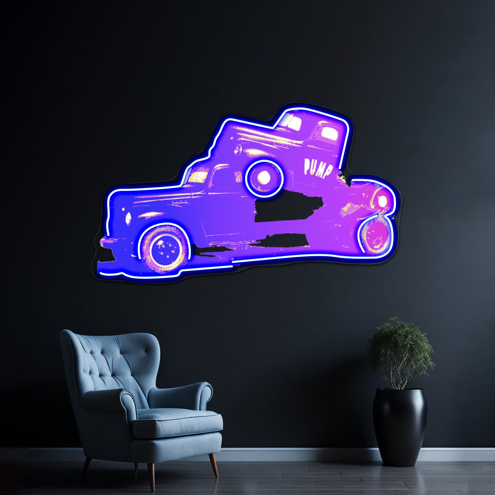 Pump Pop Artwork Led Signs For Room | Shineneon