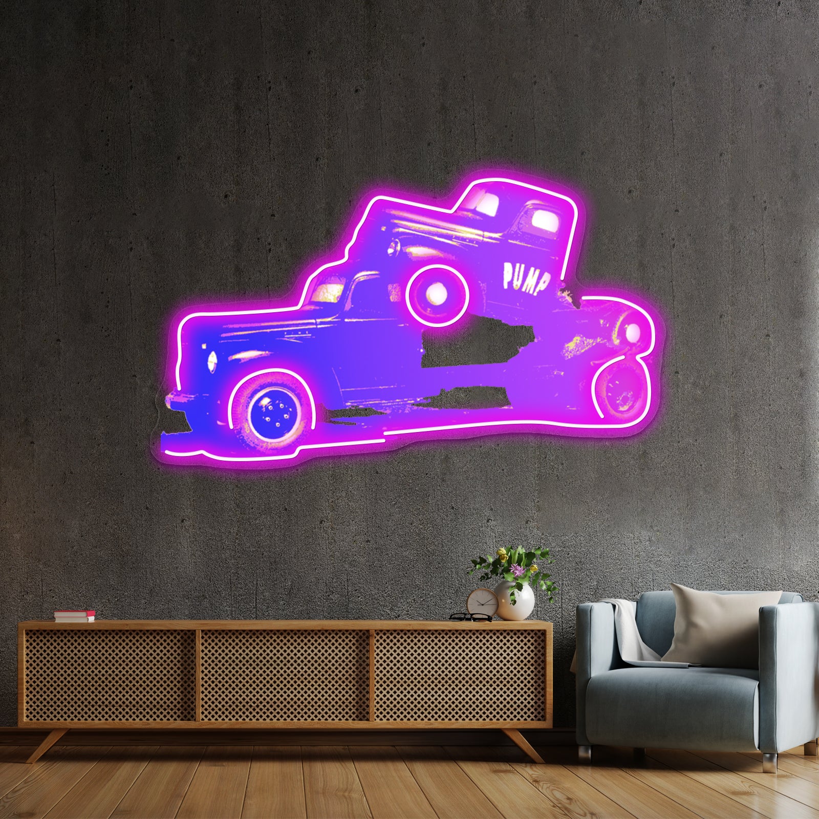 Pump Pop Artwork Led Signs For Room | Shineneon