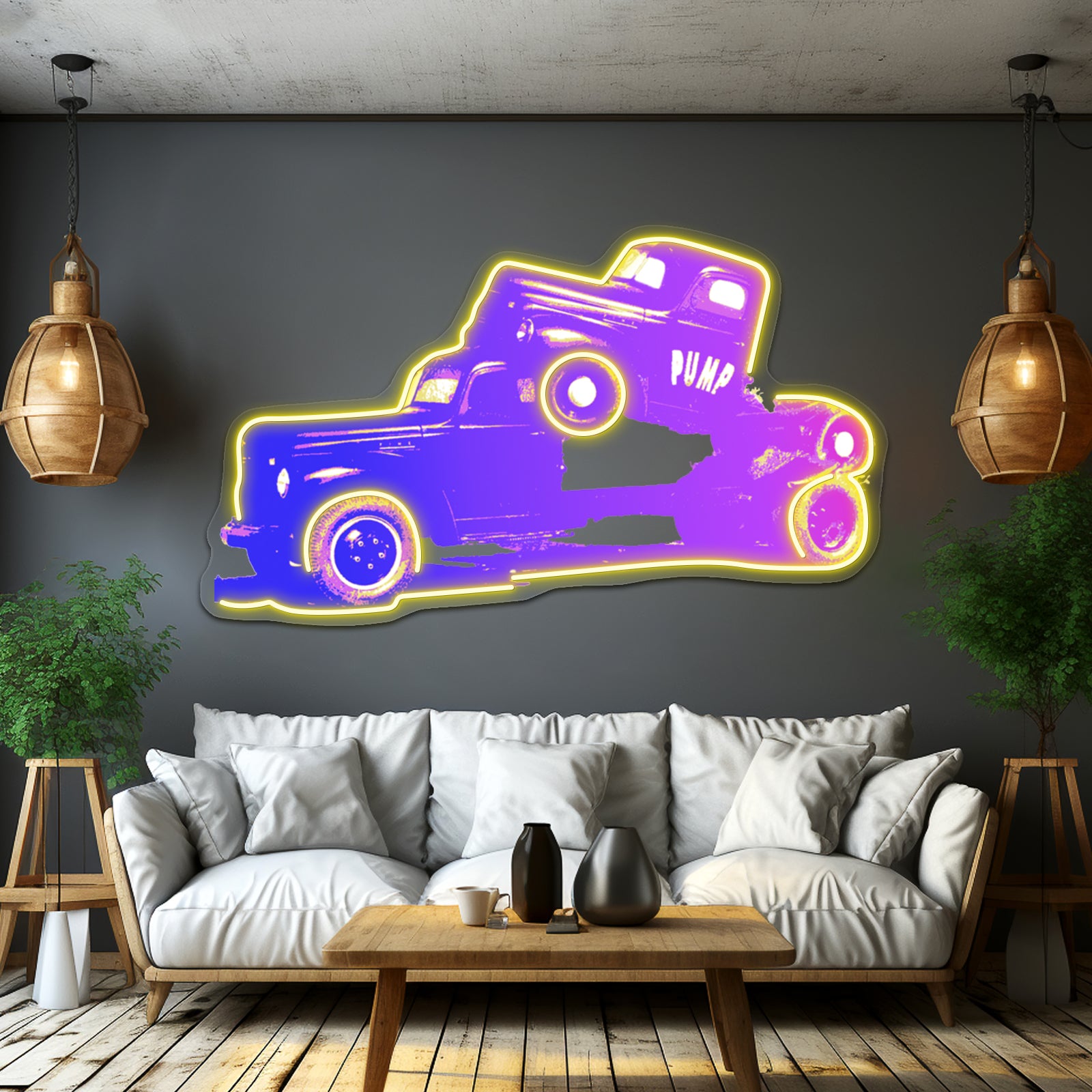 Pump Pop Artwork Led Signs For Room | Shineneon
