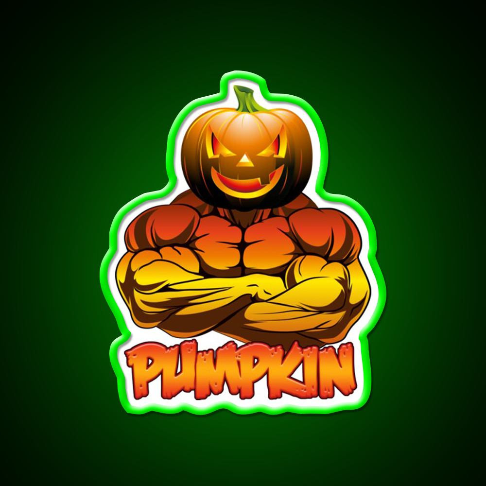 Pumpkin A Gym Fitness Led Neon Sign Rgb Color
