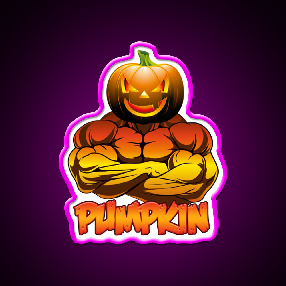 Pumpkin A Gym Fitness Led Neon Sign Rgb Color