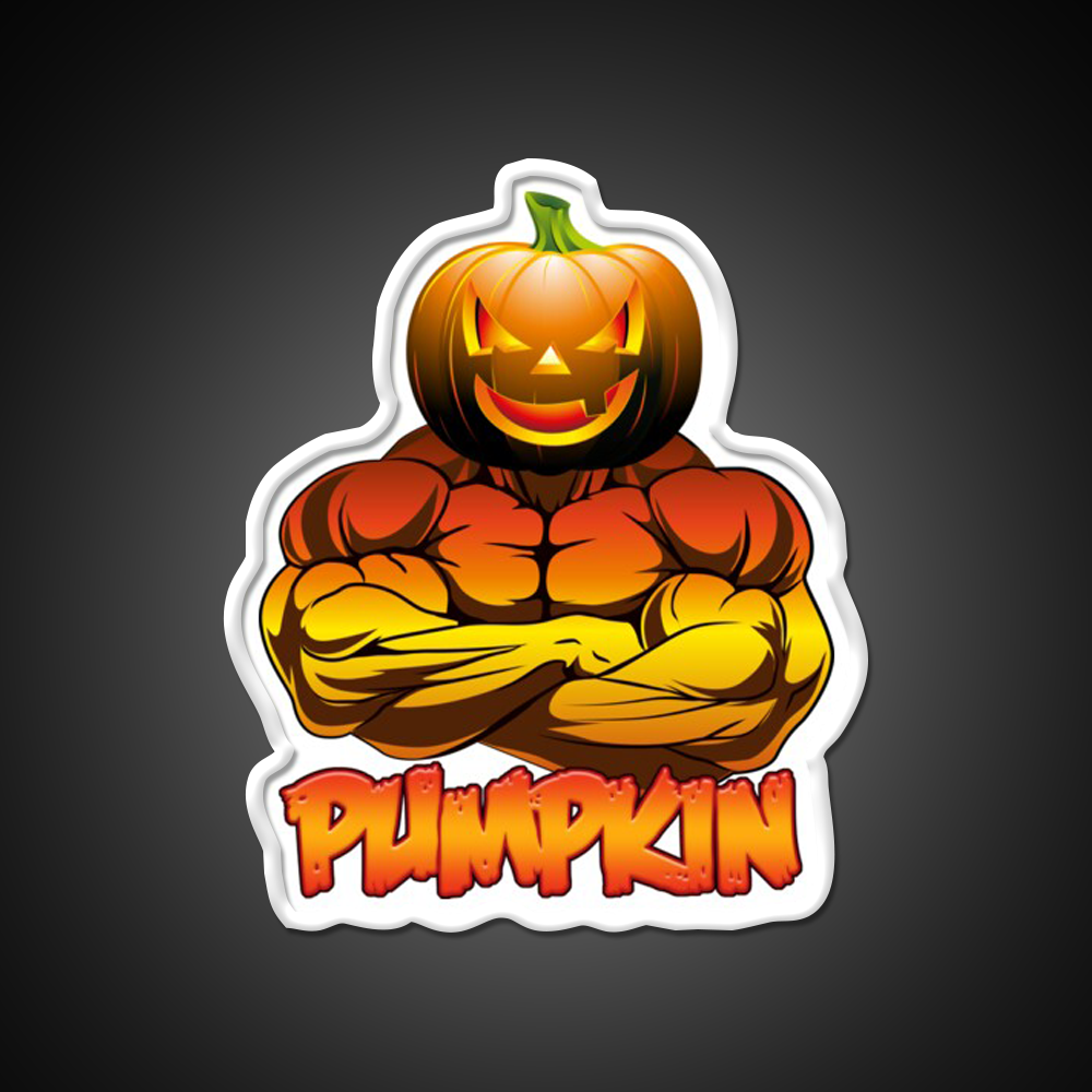 Pumpkin A Gym Fitness Led Neon Sign Rgb Color