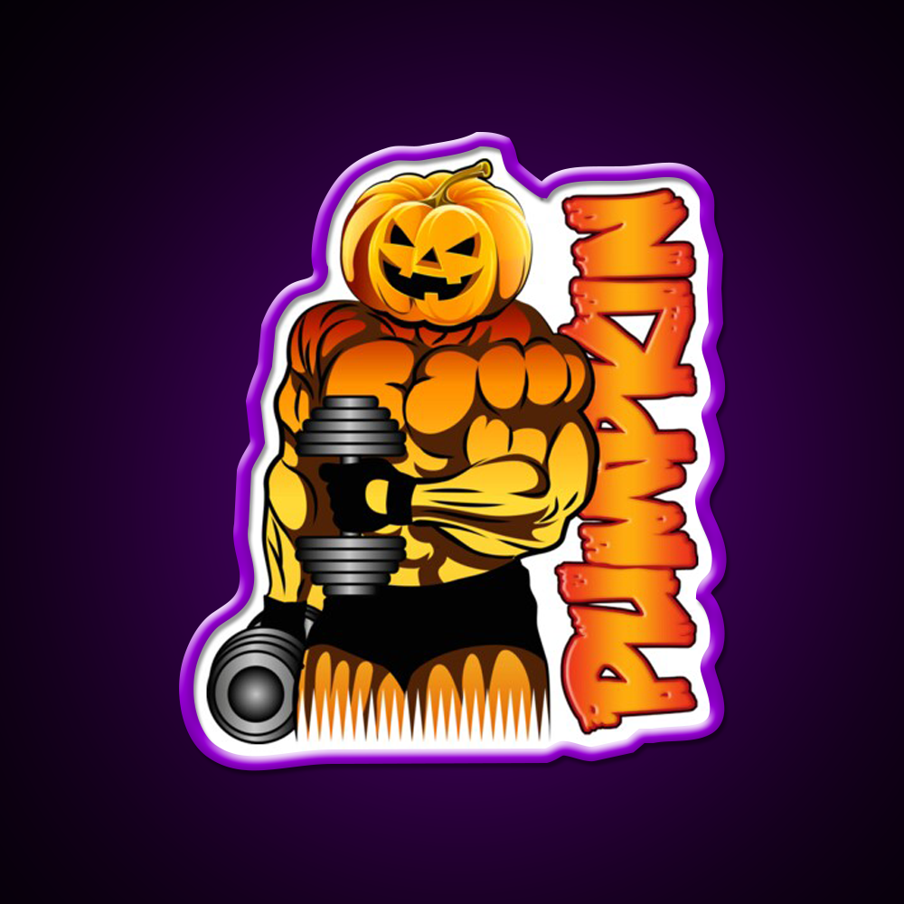 Pumpkin B Gym Fitness Led Neon Sign Rgb Color