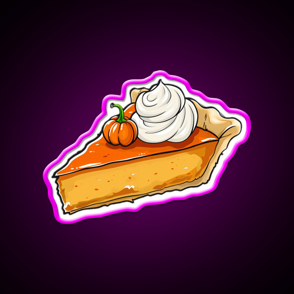 Pumpkin Pie Snack Food Led Neon Sign Rgb Color - Shineneon