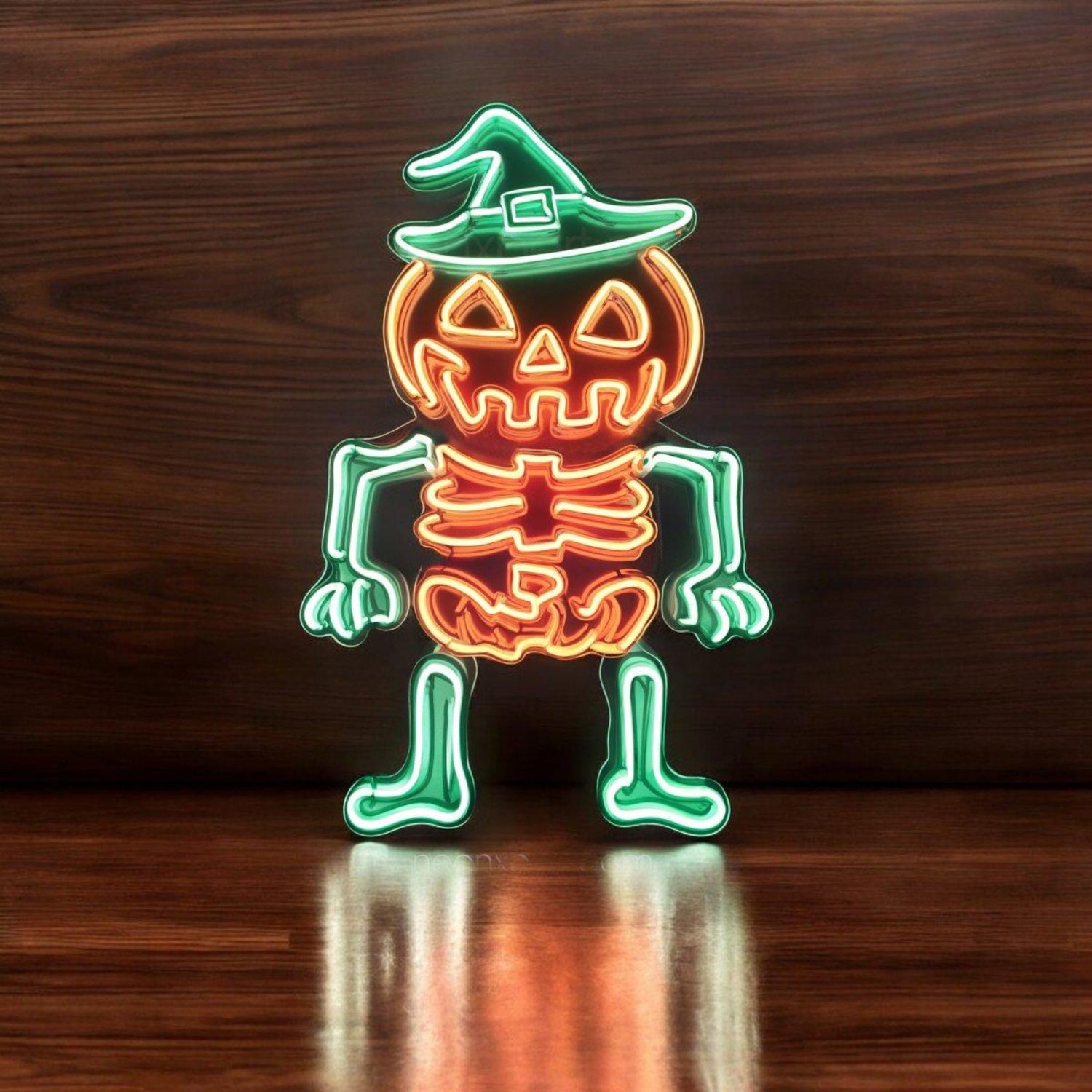 Pumpkin Skull Jack-O-Lantern Led Neon Sign Ghost Halloween Decor | Shineneon