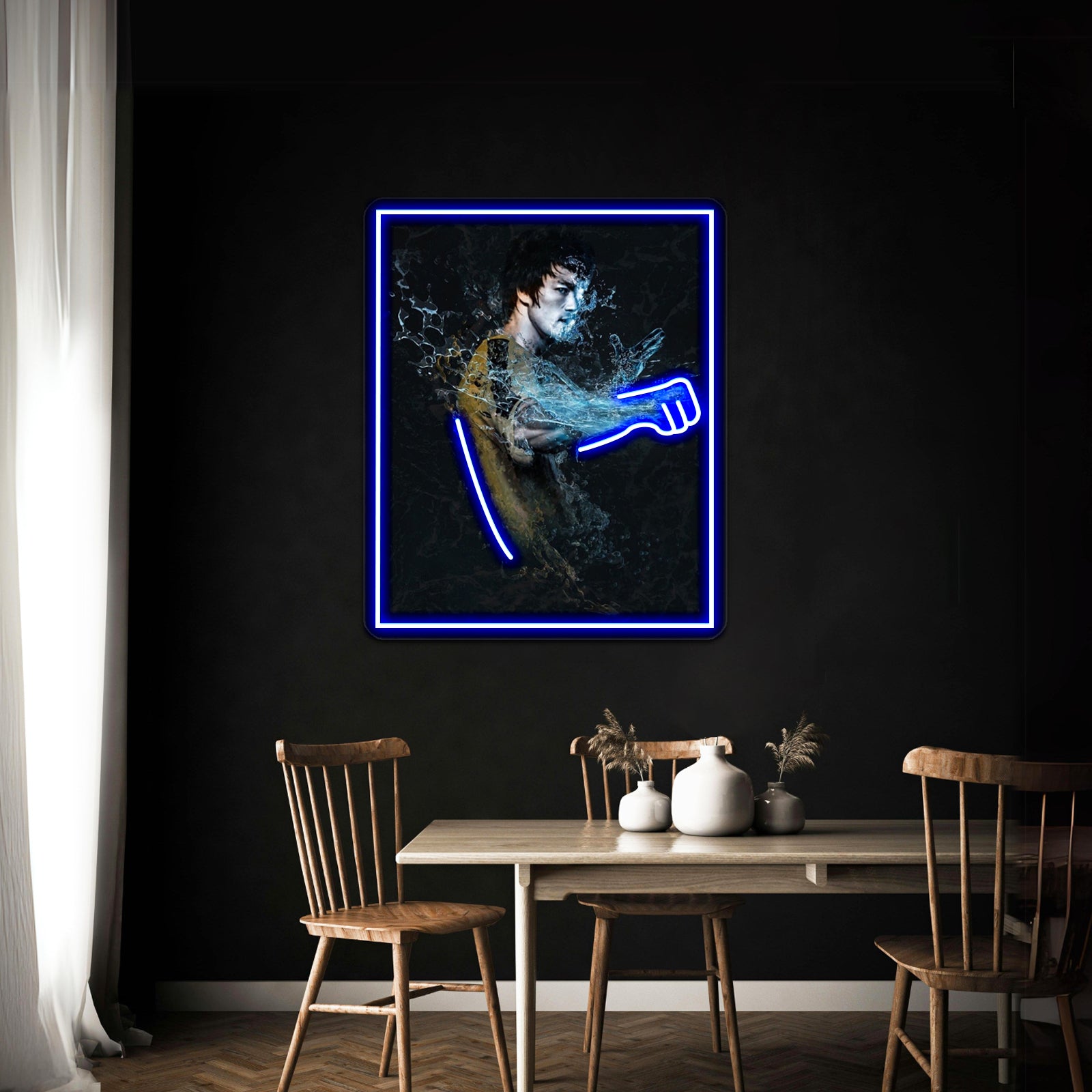 Punching Waters Artwork Led Signs For Room | Shineneon