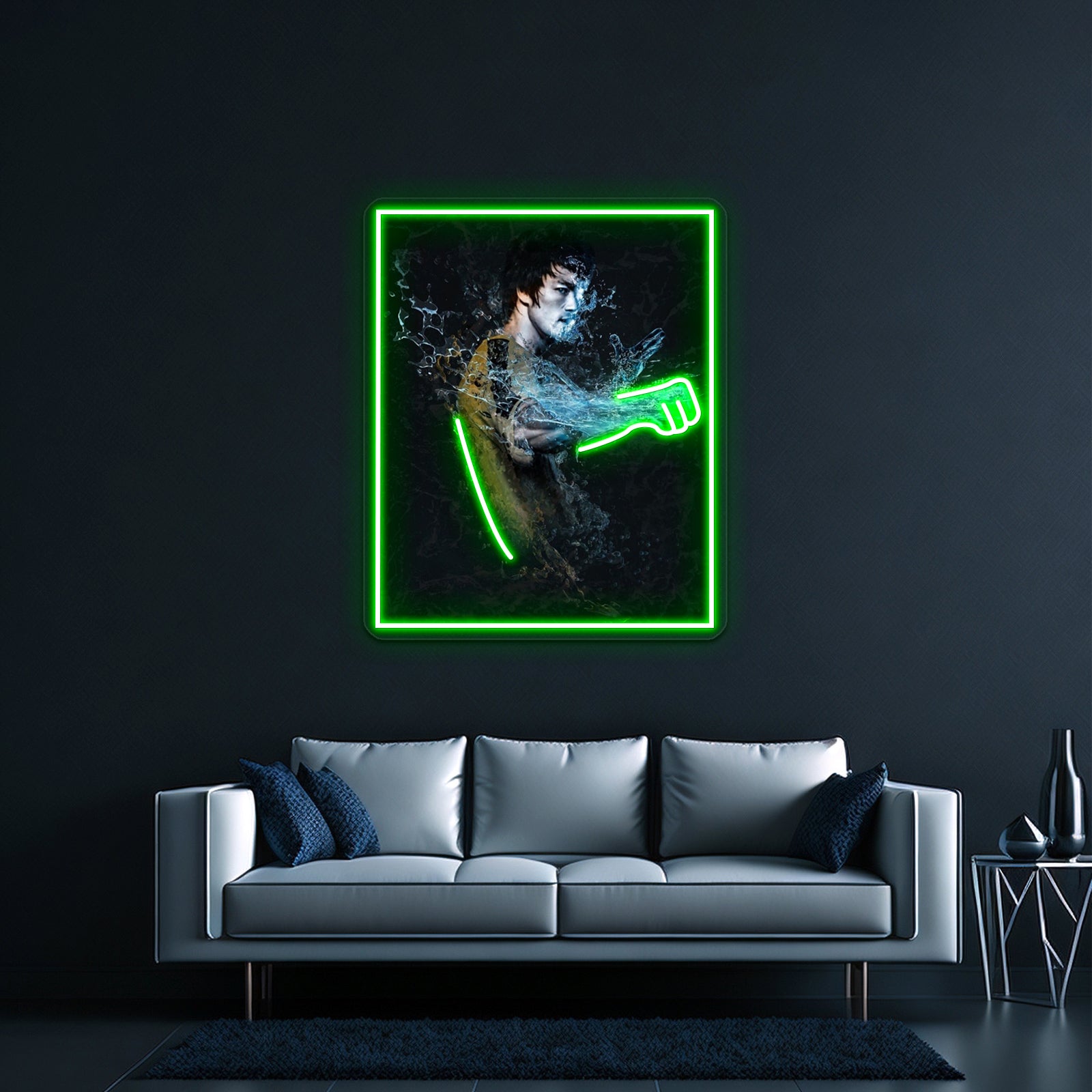 Punching Waters Artwork Led Signs For Room | Shineneon