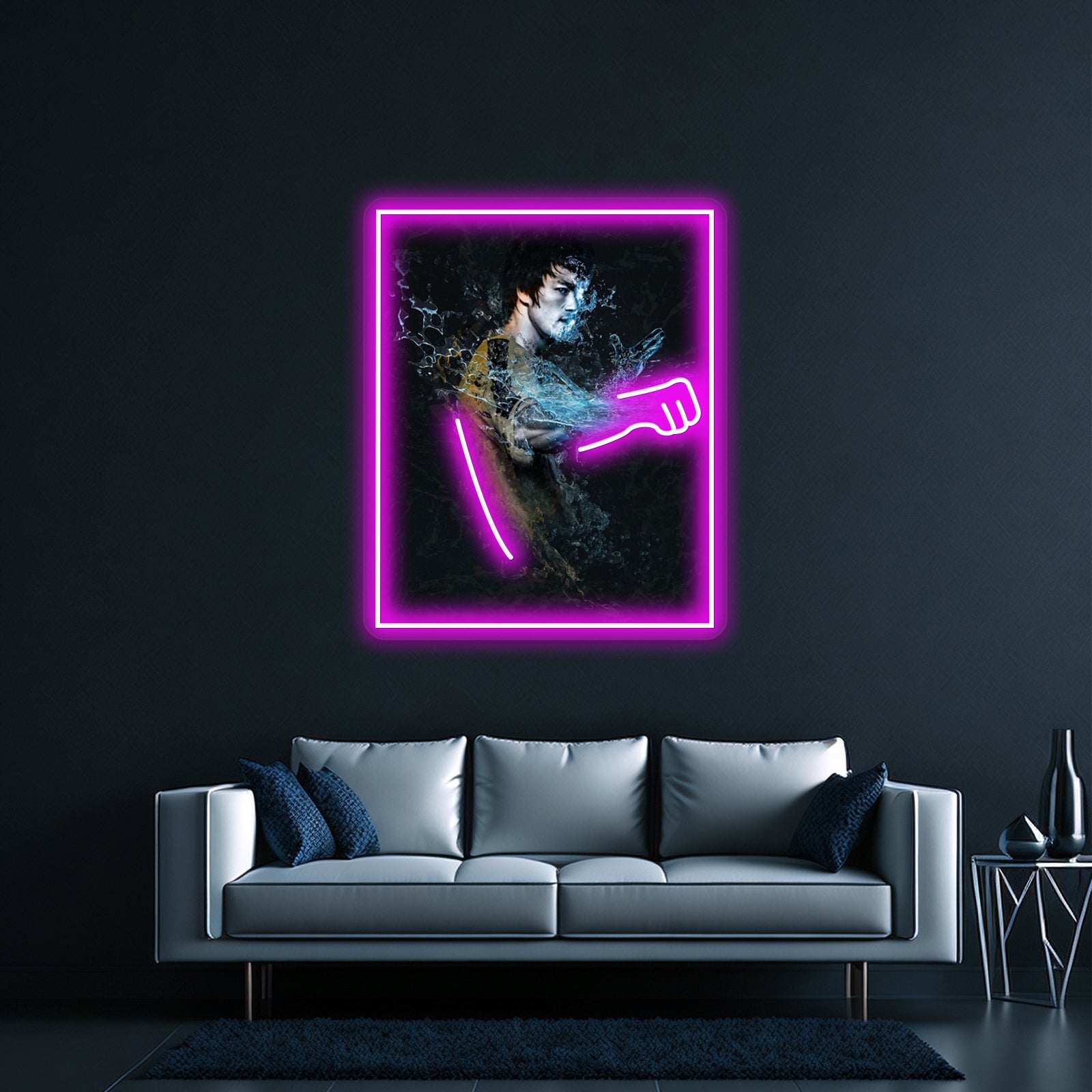 Punching Waters Artwork Led Signs For Room | Shineneon