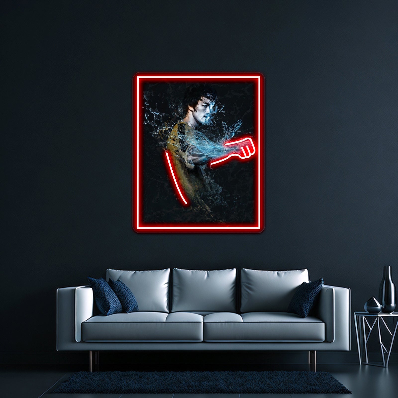 Punching Waters Artwork Led Signs For Room | Shineneon