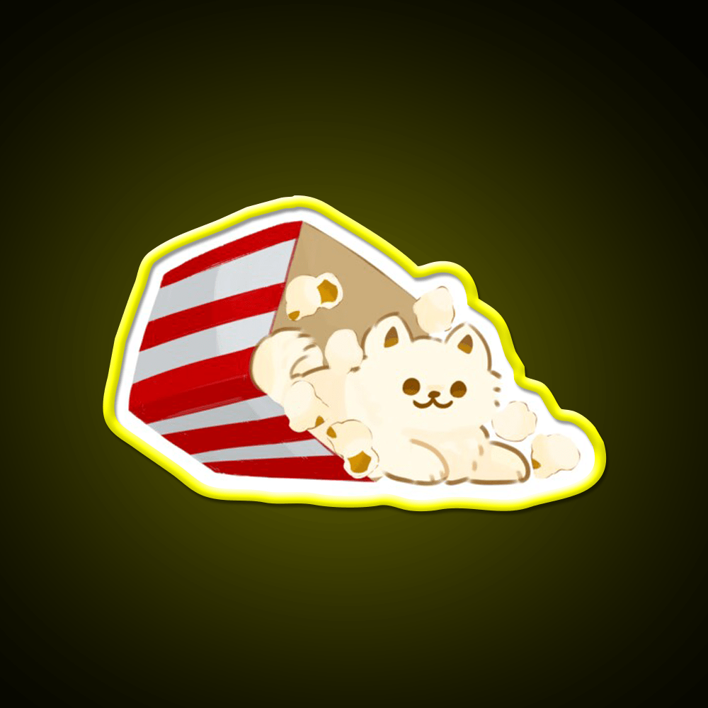 Pupcorn Snack Food Led Neon Sign Rgb Color - Shineneon