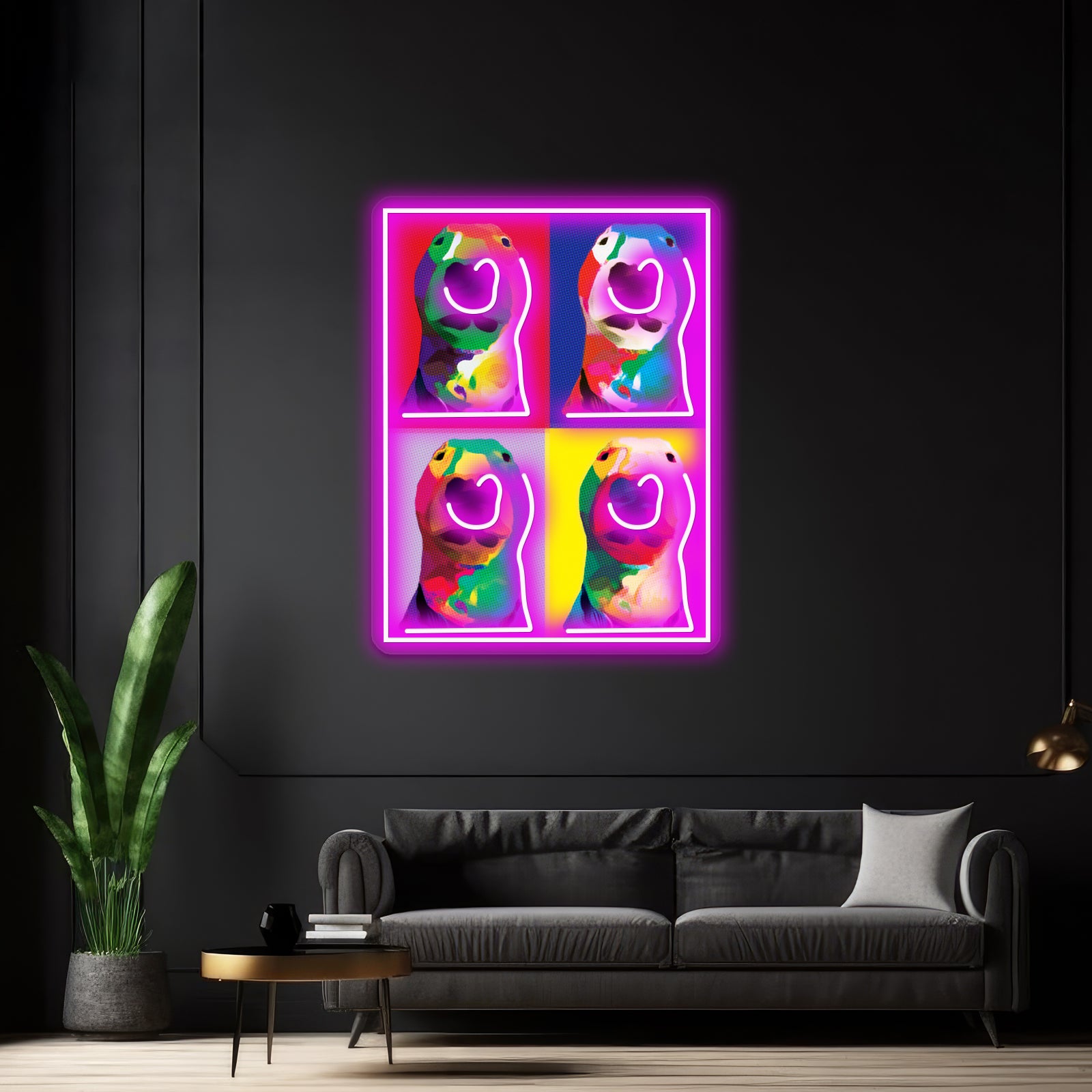 Puppernelson Pop Artwork Led Signs For Room | Shineneon