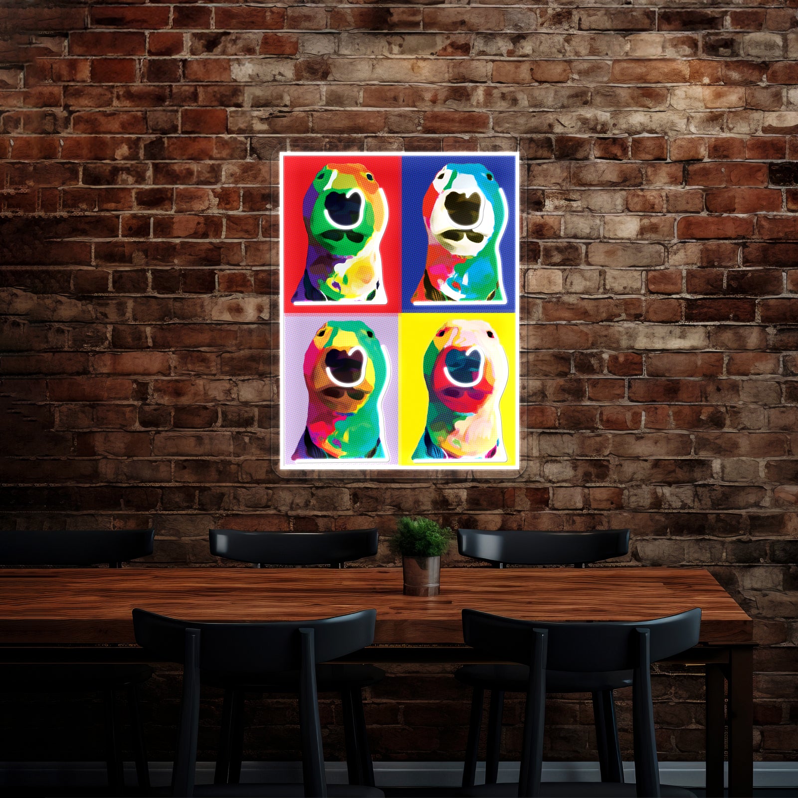 Puppernelson Pop Artwork Led Signs For Room | Shineneon