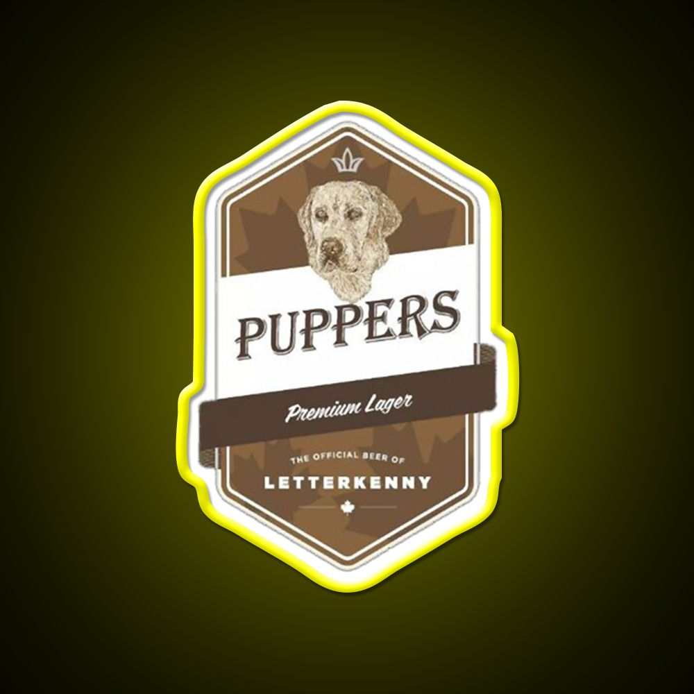 Puppers Beer Essential Beer Bar Decor Led Neon Sign Wall Art Rgb Color - LED neon sign view 7
