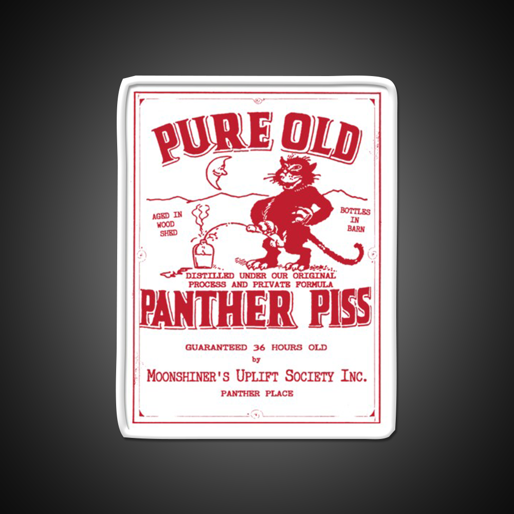 Pure Old Panther Piss Whiskey Drink Bar Led Neon Sign Rgb Color