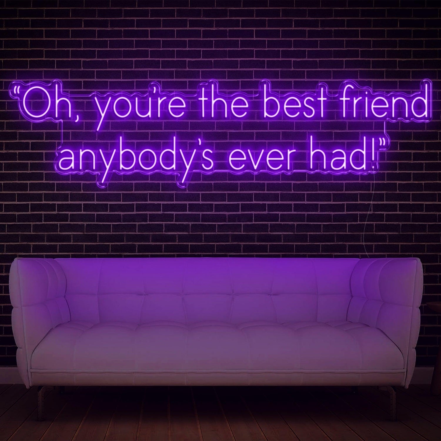 Purple Best Friend Ever Led Neon Sign For Home Cafe Studio Decor | Shineneon