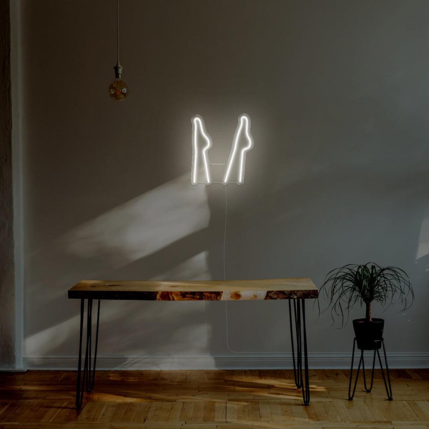 Purple Corset Silhouette Led Neon Sign For Modern Home Decor | Shineneon