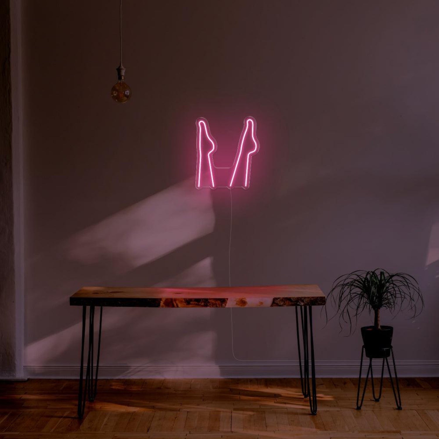 Purple Corset Silhouette Led Neon Sign For Modern Home Decor | Shineneon
