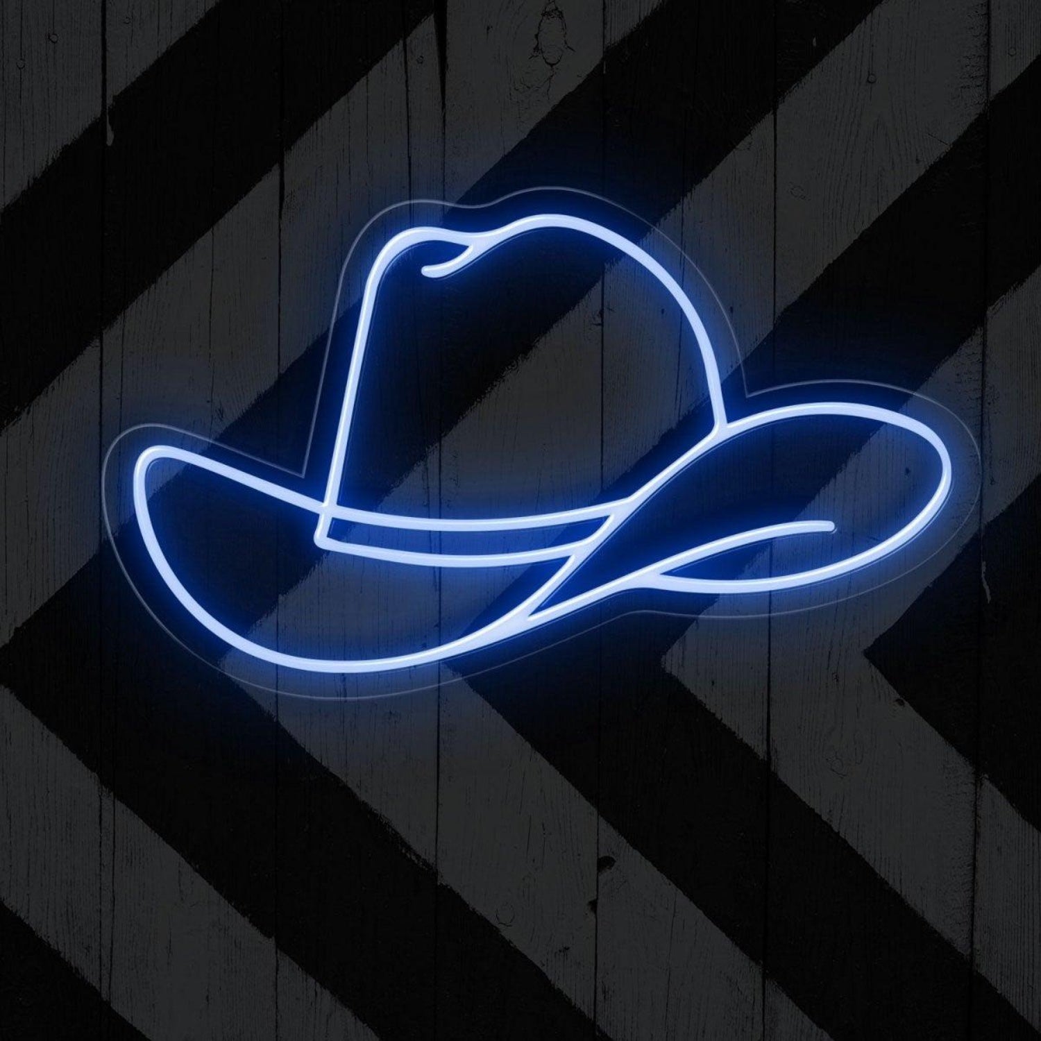 Purple Cowboy Hat Led Neon Sign For Western Themed Decor | Shineneon