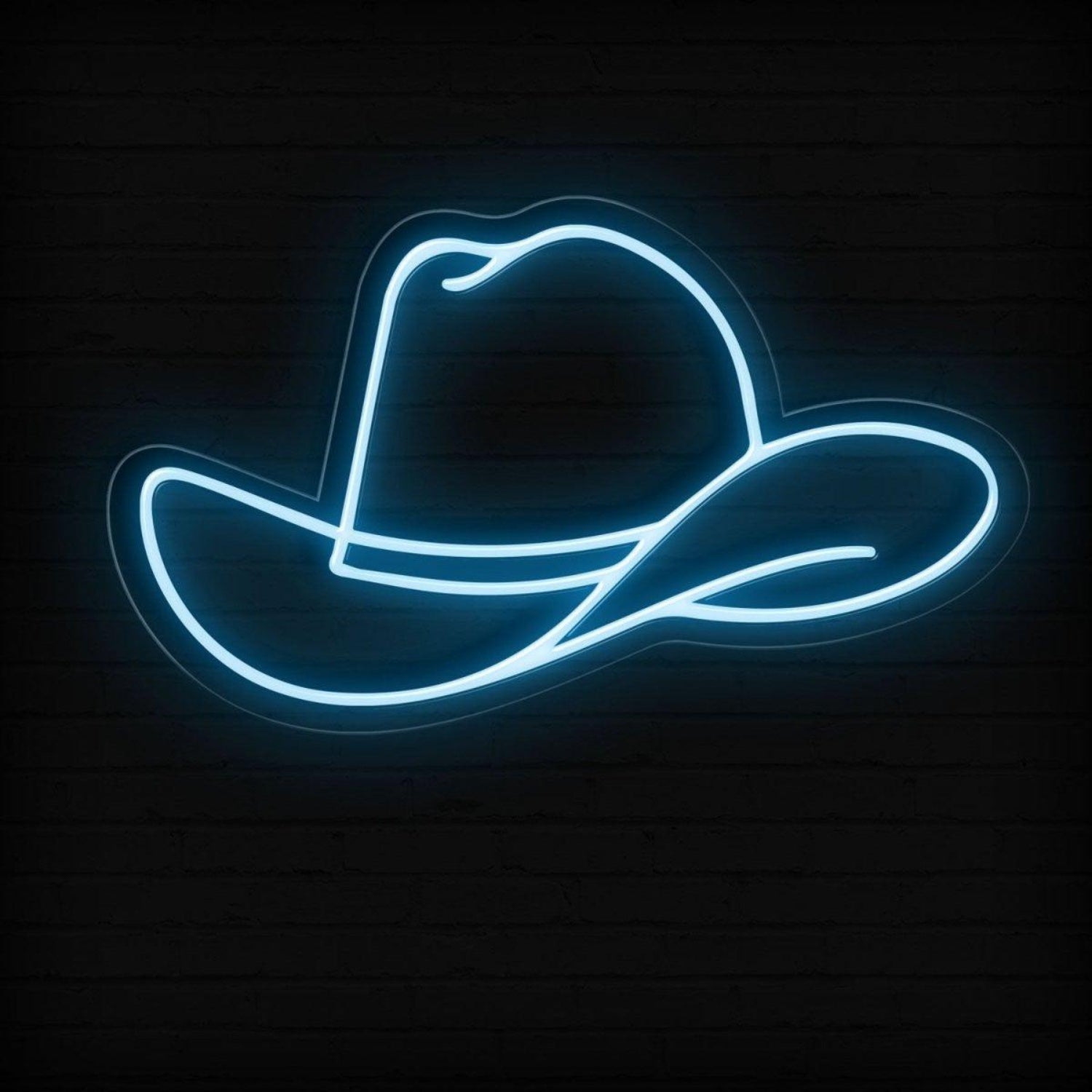 Purple Cowboy Hat Led Neon Sign For Western Themed Decor | Shineneon