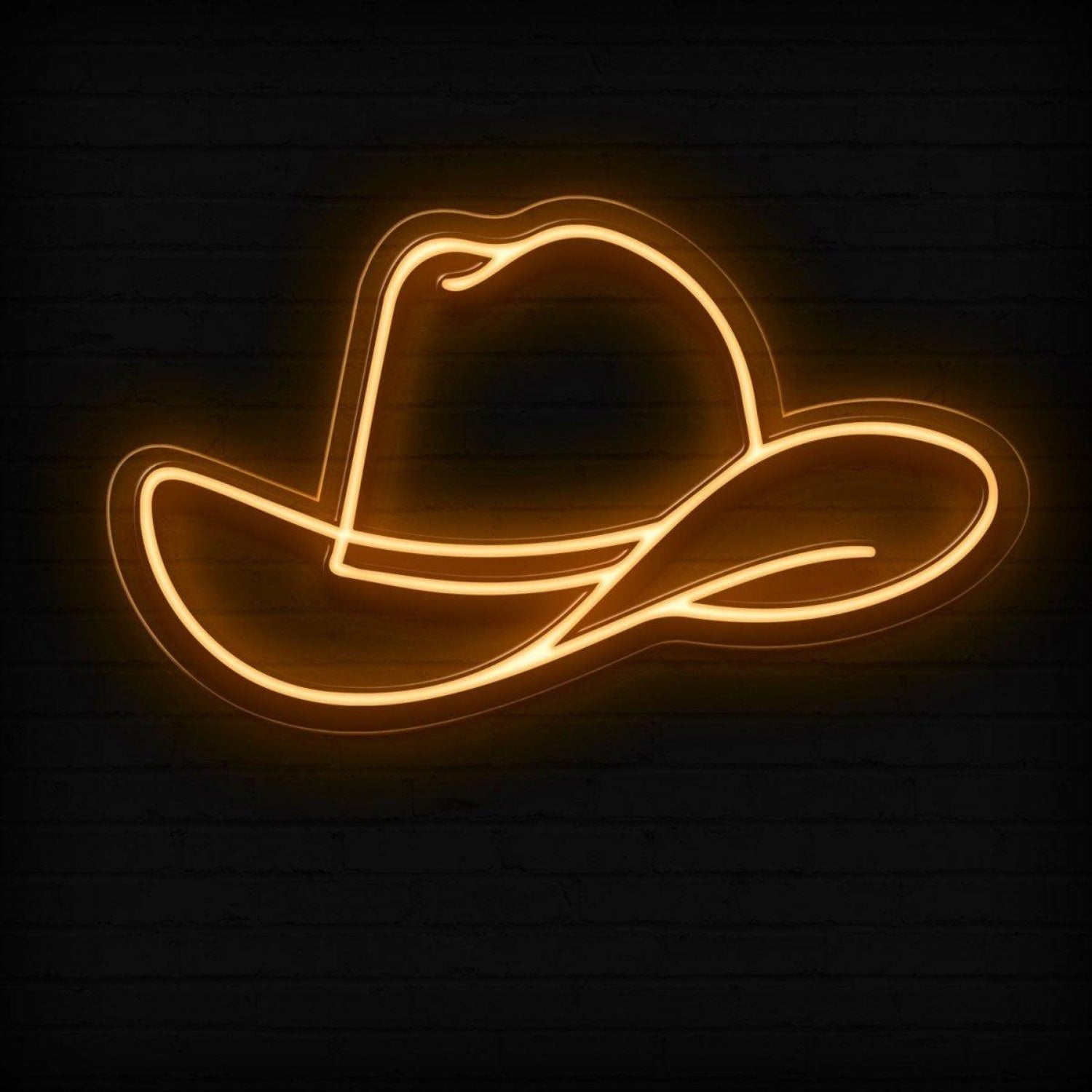 Purple Cowboy Hat Led Neon Sign For Western Themed Decor | Shineneon