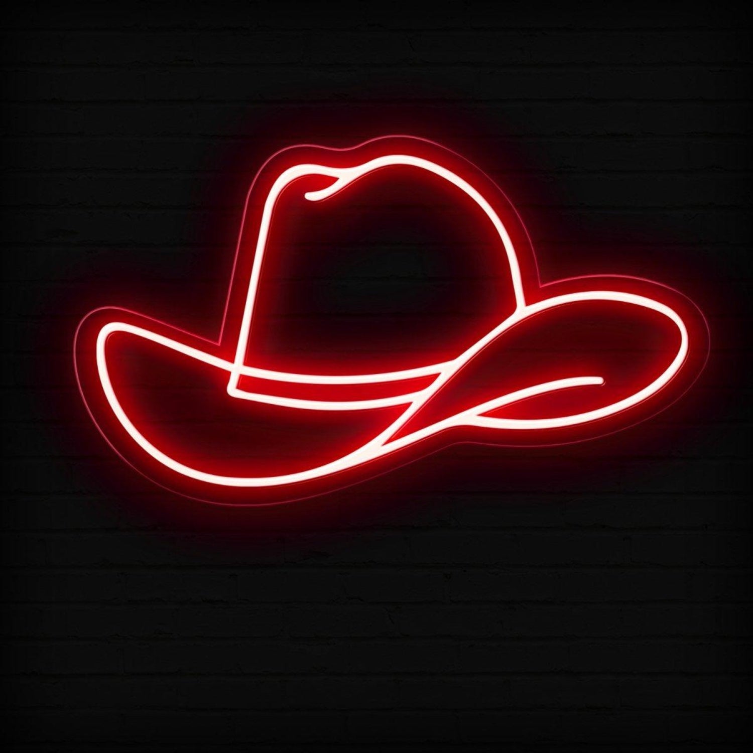 Purple Cowboy Hat Led Neon Sign For Western Themed Decor | Shineneon