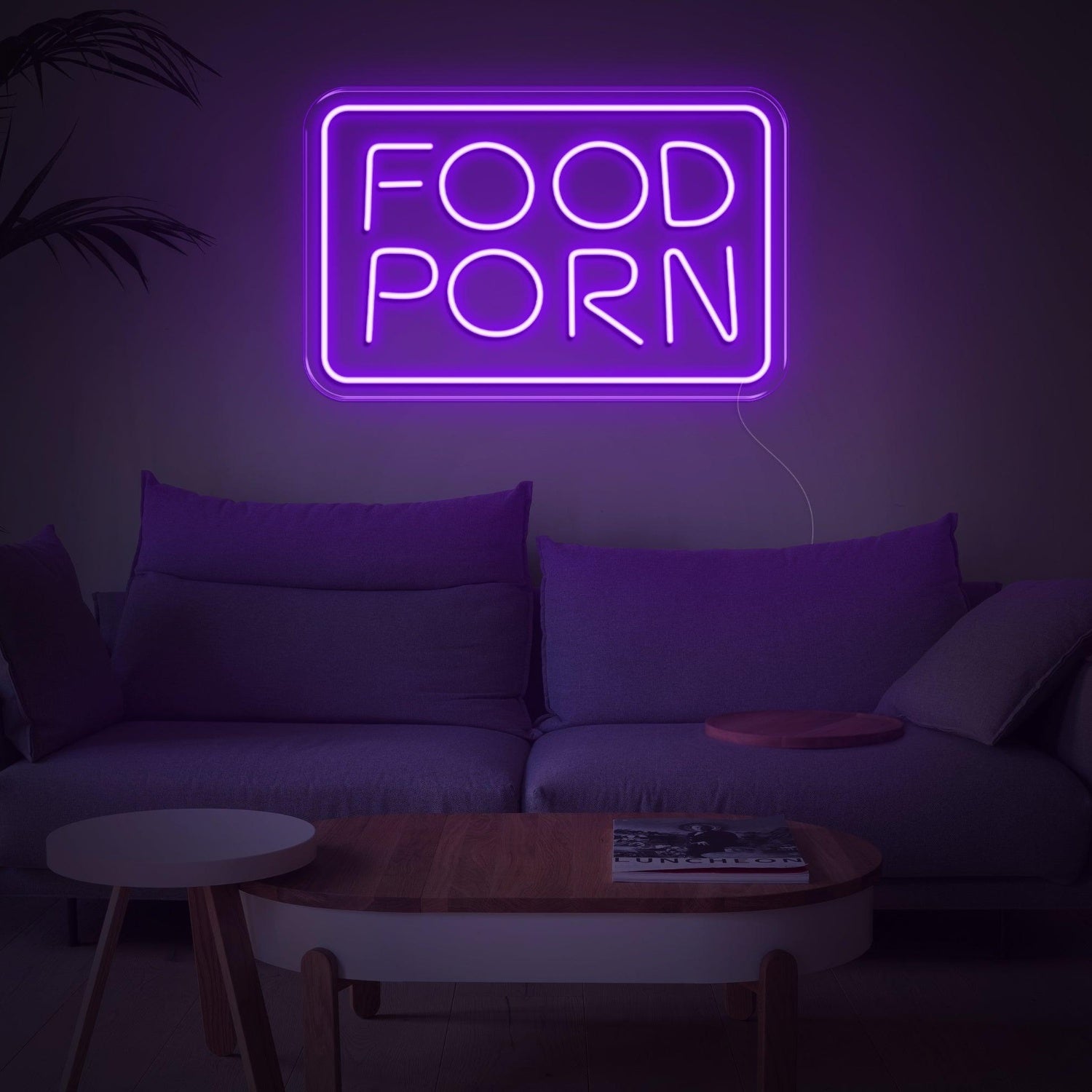 Purple Food Porn Led Neon Sign For Home And Cafe Decor | Shineneon