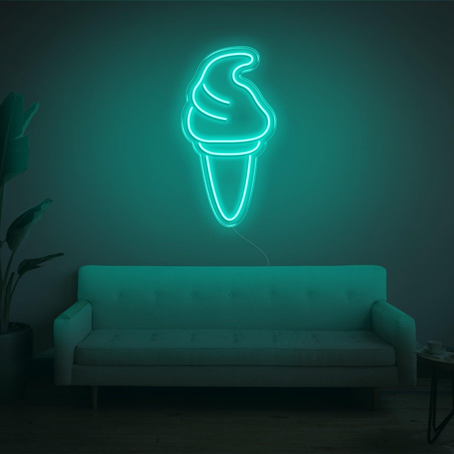 Purple Ice Cream Led Neon Sign For Home Cafe Decor | Shineneon