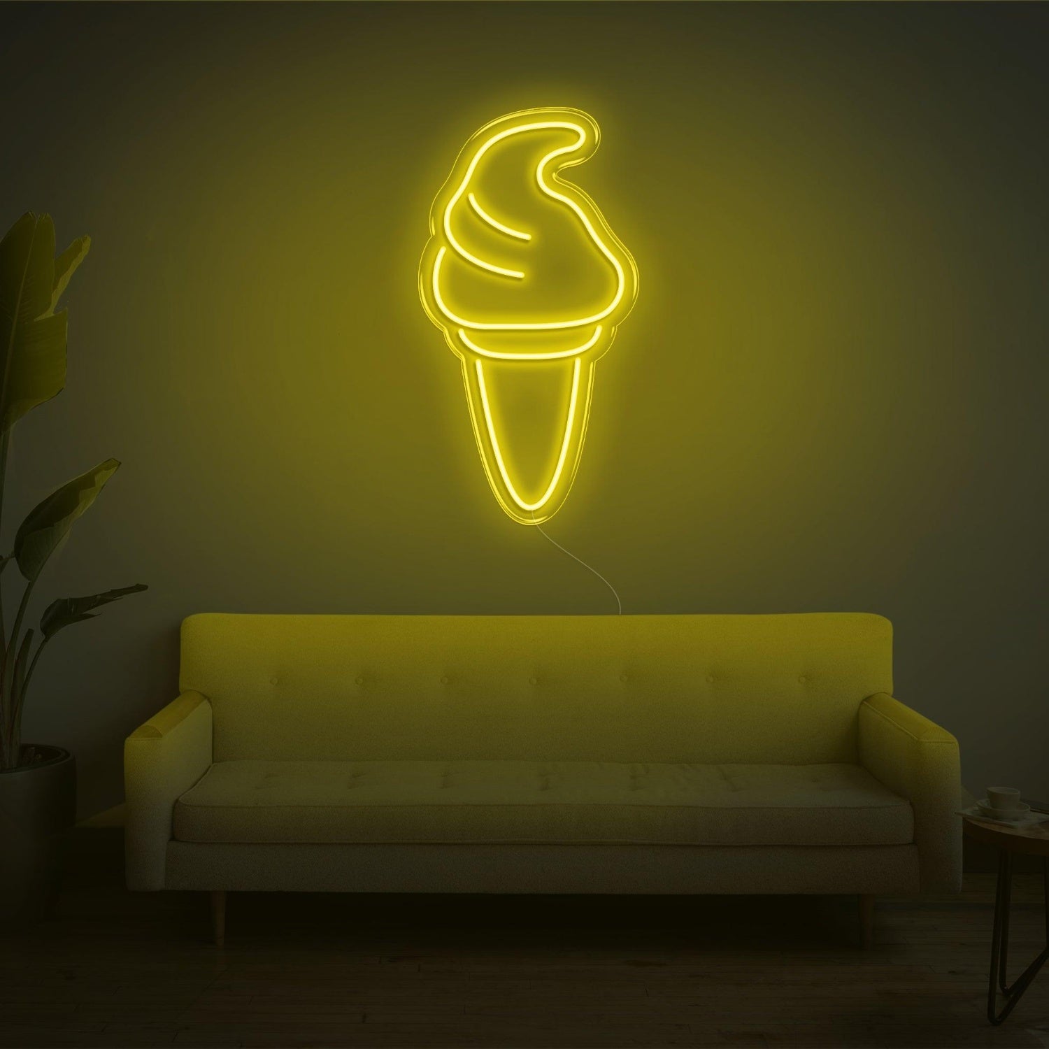 Purple Ice Cream Led Neon Sign For Home Cafe Decor | Shineneon
