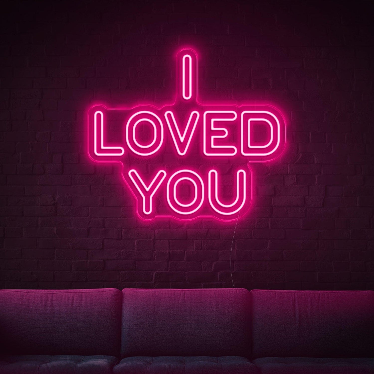 Purple Modern I Loved You Led Neon Sign For Home Cafe Bar Decor | Shineneon