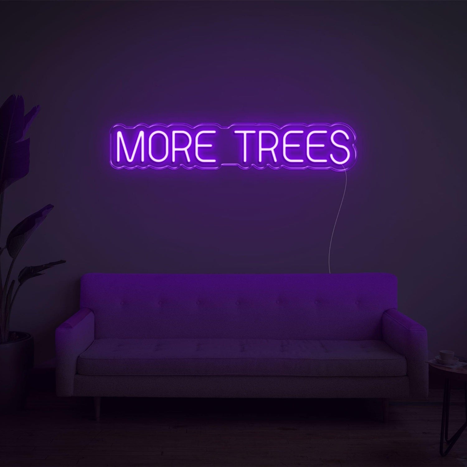 Purple More Trees Led Neon Sign For Indoor Wall Decor | Shineneon
