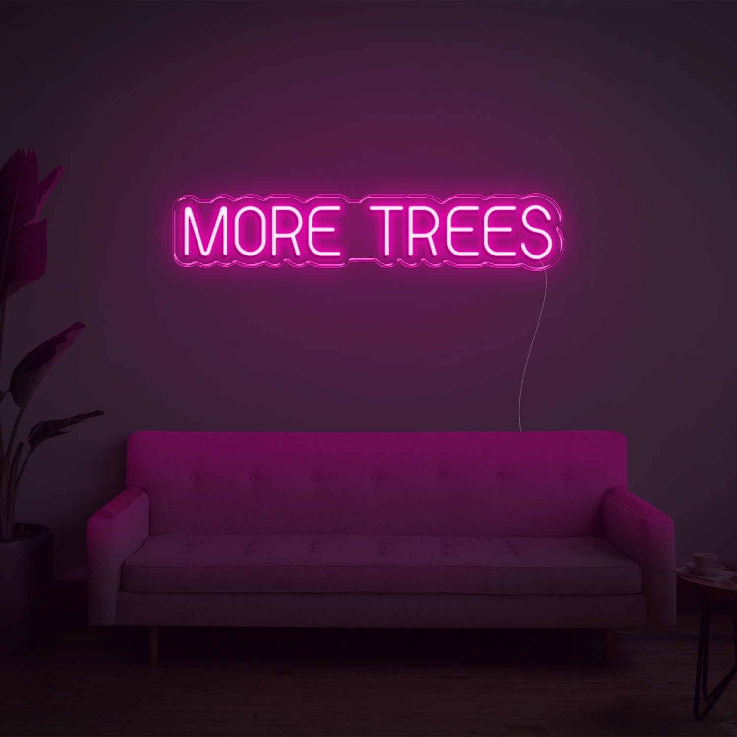 Purple More Trees Led Neon Sign For Indoor Wall Decor | Shineneon