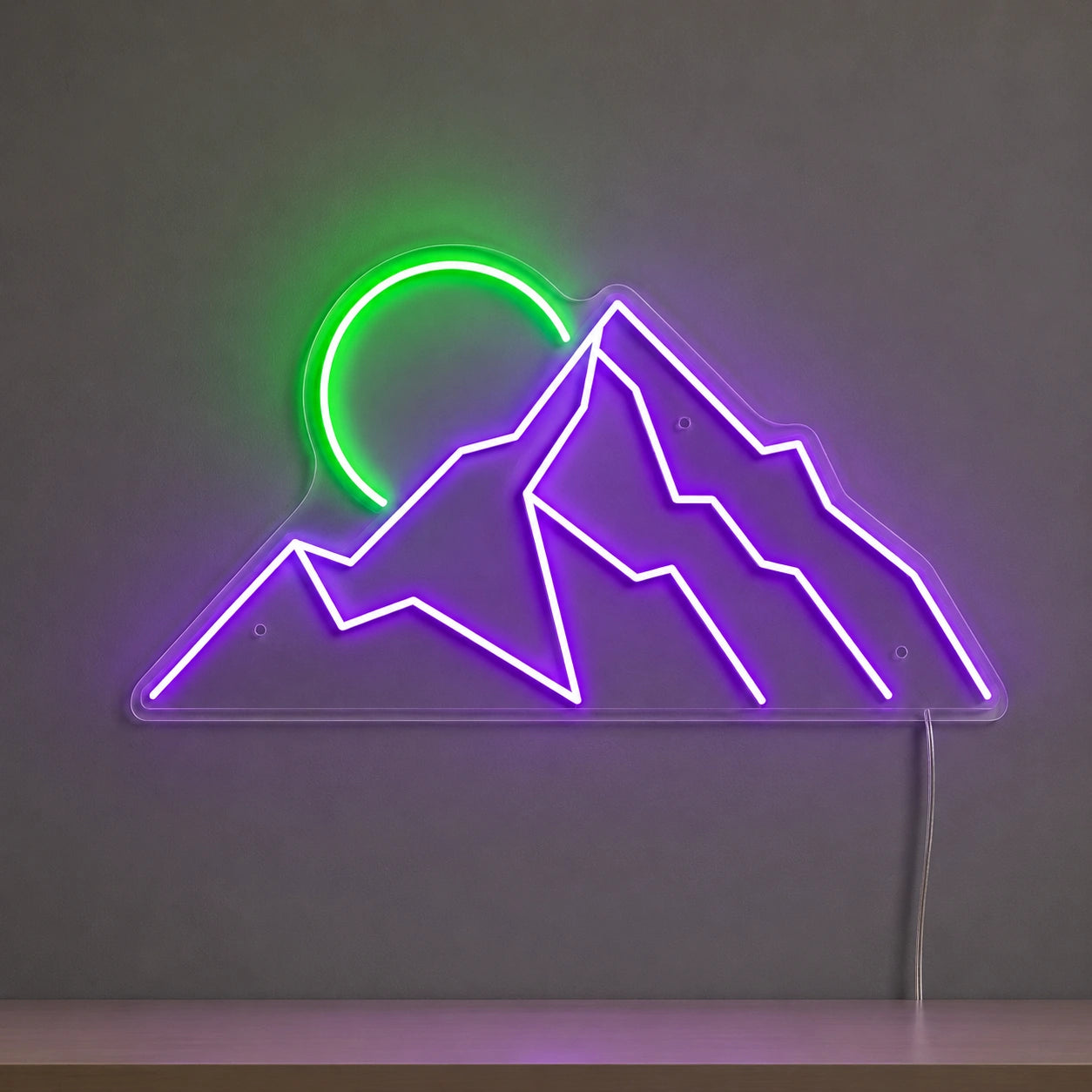 Purple Mountain Line Neon Sign LED Neon Sign main product image