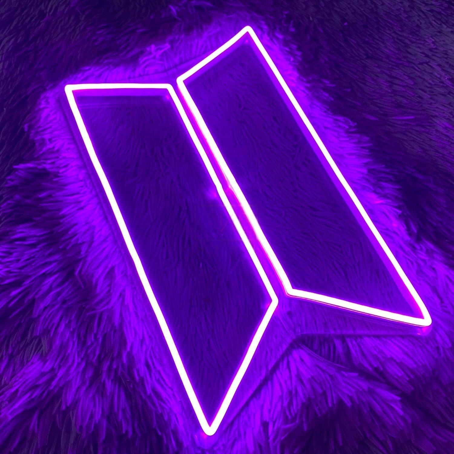 Purple Open Door Led Neon Sign For Bar Nightclub Decor | Shineneon