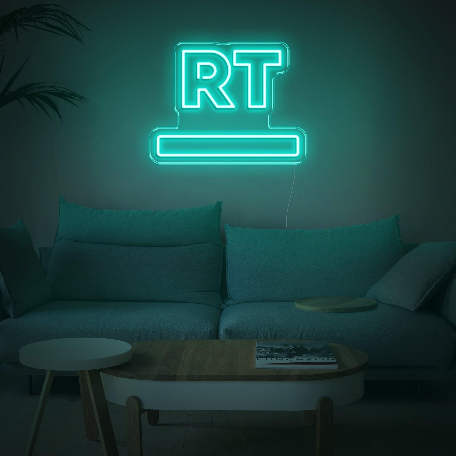 Purple Rt Led Neon Sign For Living Room Decor | Shineneon