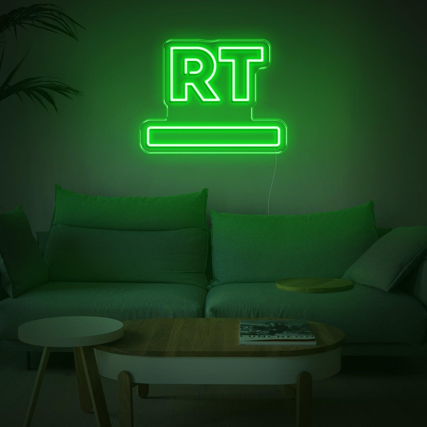 Purple Rt Led Neon Sign For Living Room Decor | Shineneon