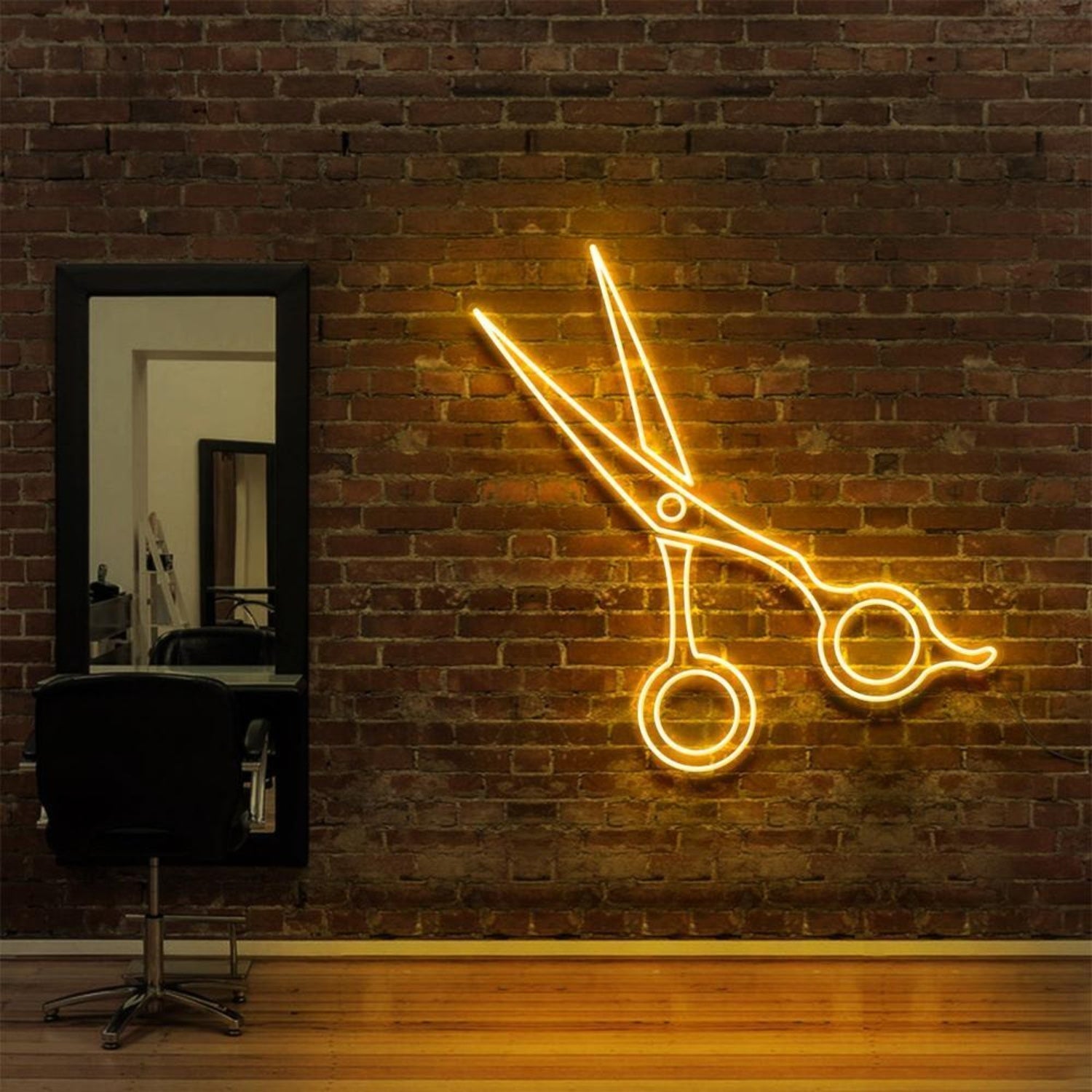 Purple Scissors Led Neon Sign For Hair Salon Decor | Shineneon