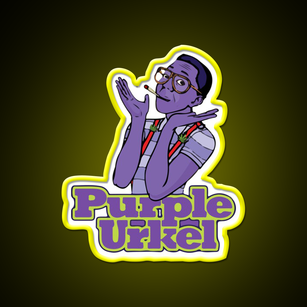 Purple Urkle Summer Hemp Inspired Green Leaf Led Neon Sign Rgb Color - LED neon sign view 7