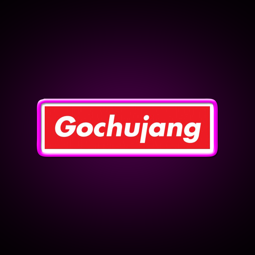 Put Some Gochujang On It Saying Led Neon Sign Chinese Food Rgb Color