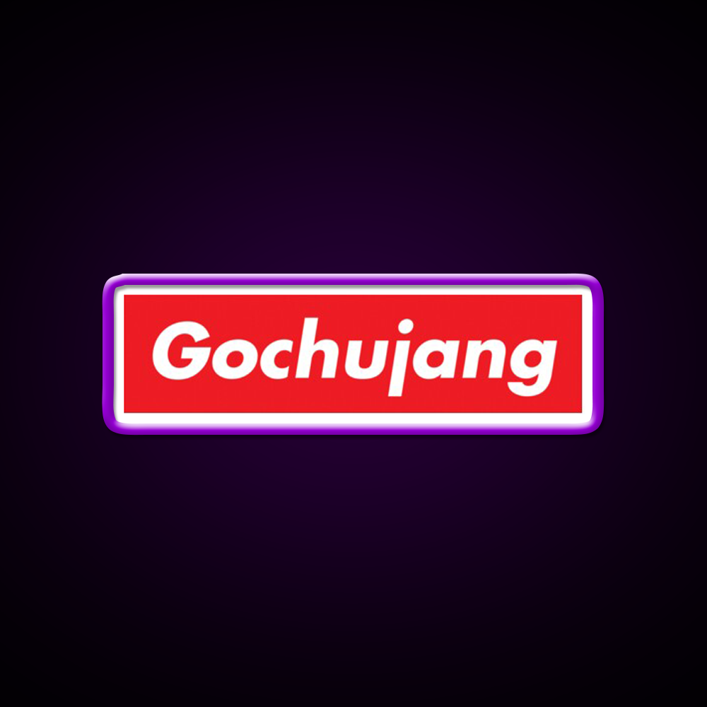 Put Some Gochujang On It Saying Led Neon Sign Chinese Food Rgb Color