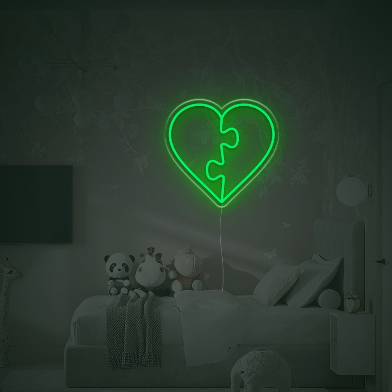 Puzzle Heart Led Neon Sign | Shineneon