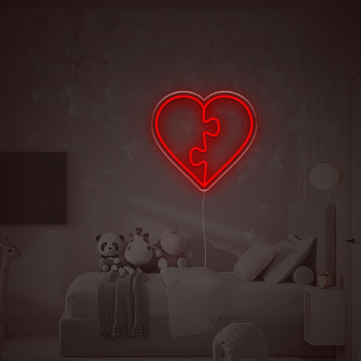 Puzzle Heart Led Neon Sign | Shineneon