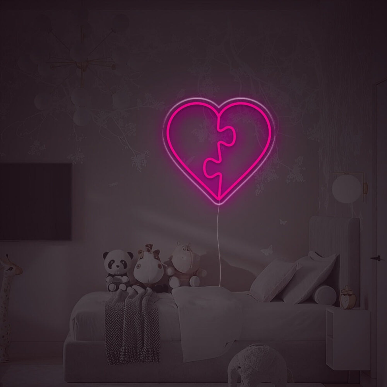 Puzzle Heart Led Neon Sign | Shineneon