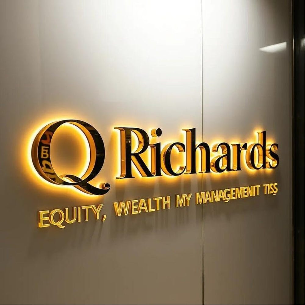 Q Richards 3D Backlit Channel Letters Led Light Sign - Shineneon