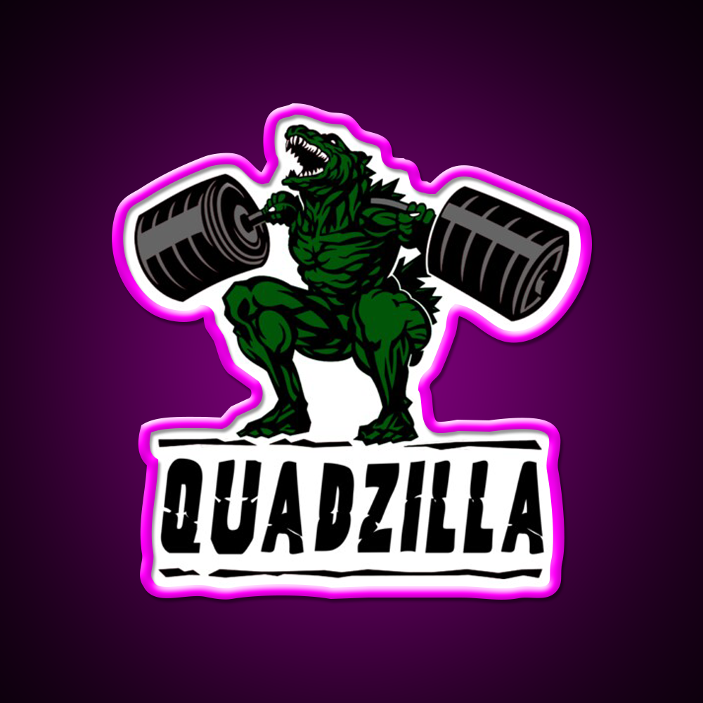 Quadzilla Gym Fitness Led Neon Sign Rgb Color