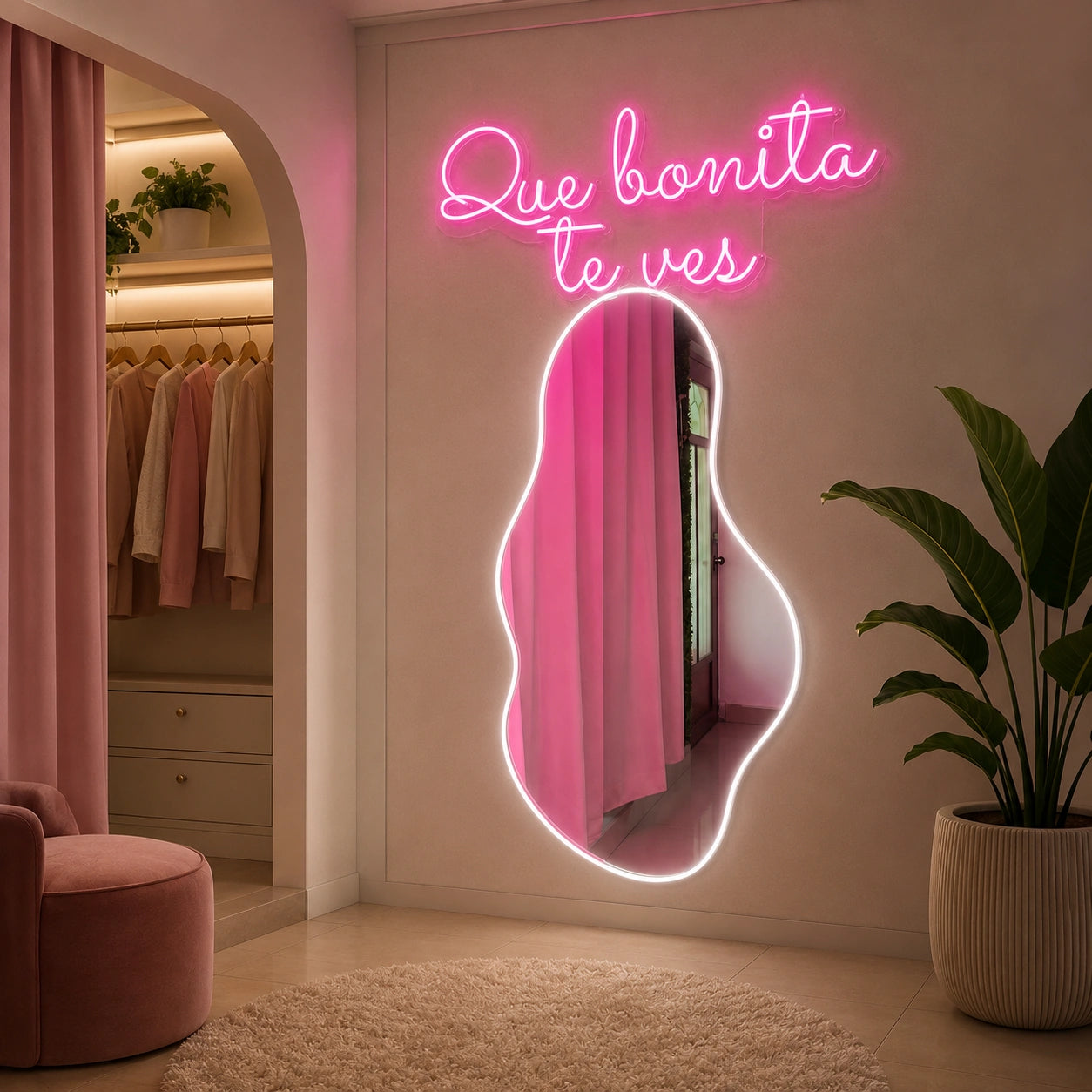 Que Bonita Te Ves LED Neon Sign - 04 Size Image