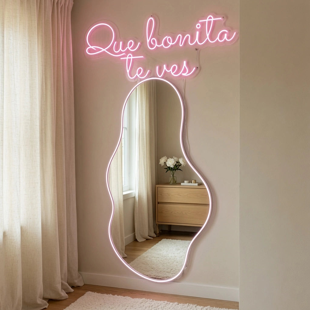Que Bonita Te Ves LED Neon Sign Wall Neon Sign - 03 Real Lifestyle Scene