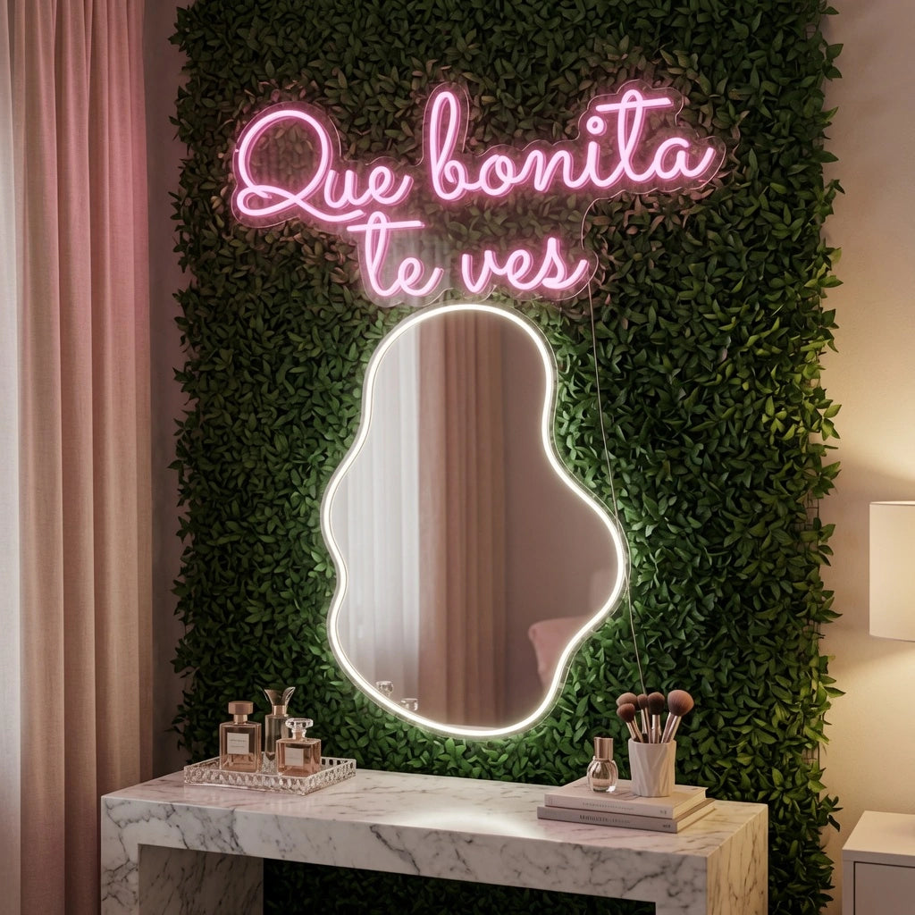 Que Bonita Teves LED Neon Sign - 03 Real Lifestyle Scene
