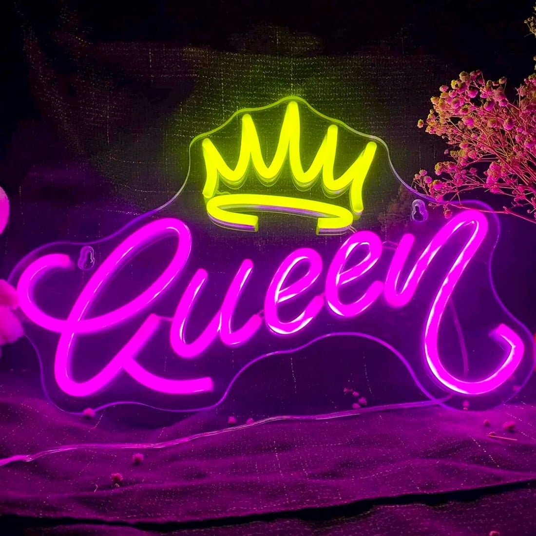 Queen And Crown Led Sign Business Neon Sign - Shineneon
