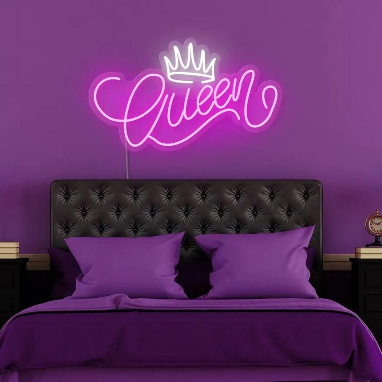 Queen Crown Pink White Led Neon Sign For Home Decor Women Party | Shineneon